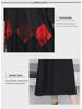 2024 Plus Size Women’s Summer Mid-Length Color Block Short Sleeve Loose Dress