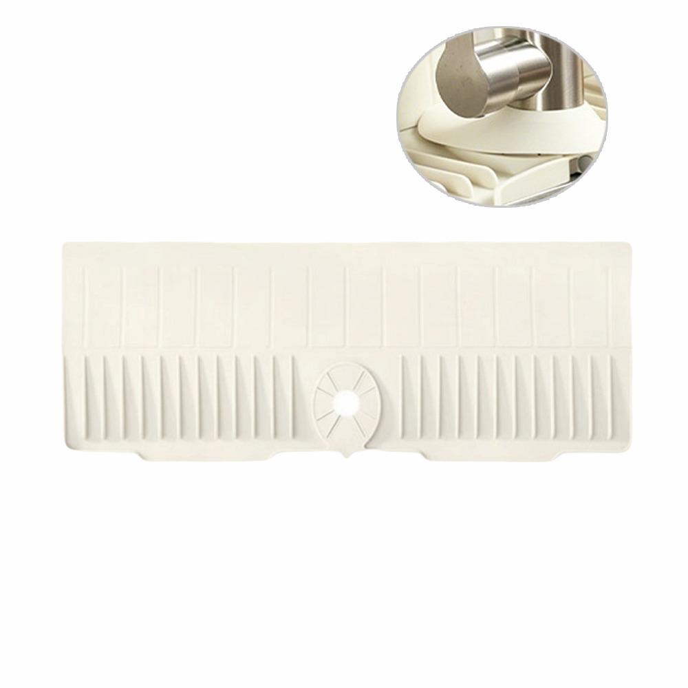 Fast Self-Draining Silicone Faucet Draining Pad Non-Slip Sink Splash Guard  Dish Soap Holder