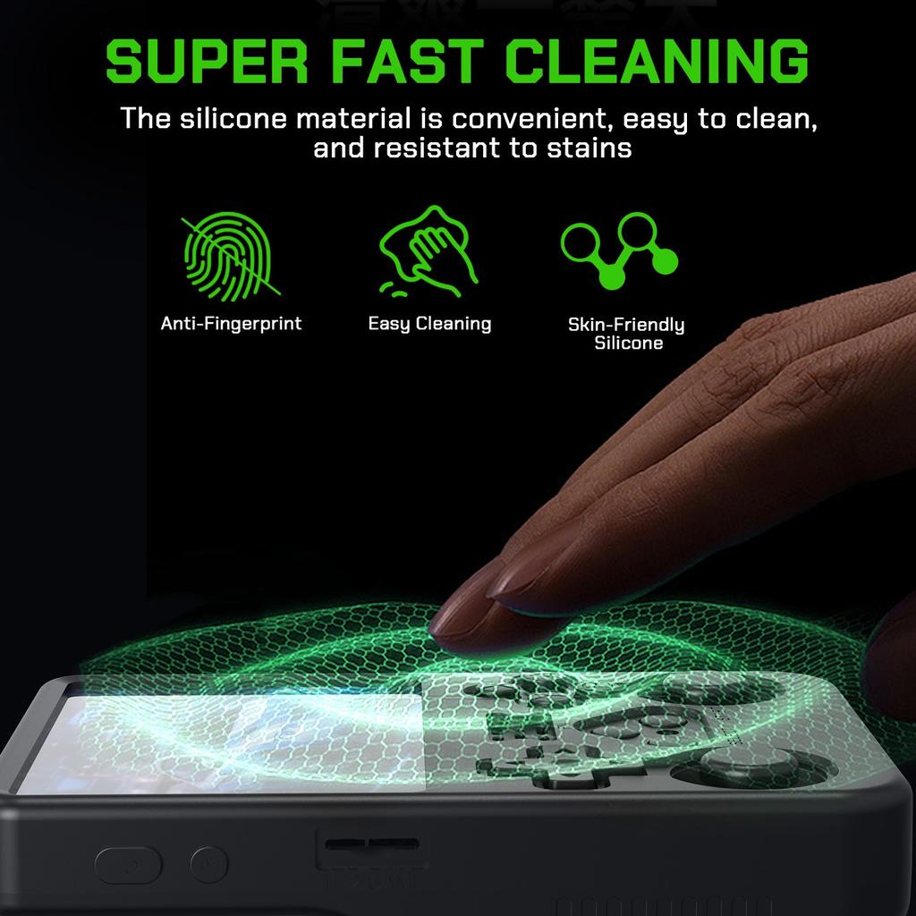 Protective Case Rubber Silicone Skin Cover for R36S Retro Handheld Game Console