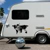 Weltkarte Kompass Wohnwagen Auto Aufkleber Camping Reise Erkunden Camper Wohnmobil LKW Aufkleber Auto Karosserie Dekoration Zubehör