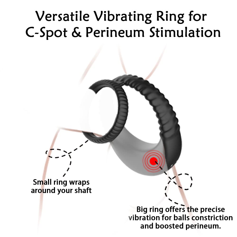Vibrierender Penisring, Paarvibrator, Penisring aus Silikon für die Erektion des Mannes mit 10 Vibrationen, Sexspielzeug für Erwachsene für Paare