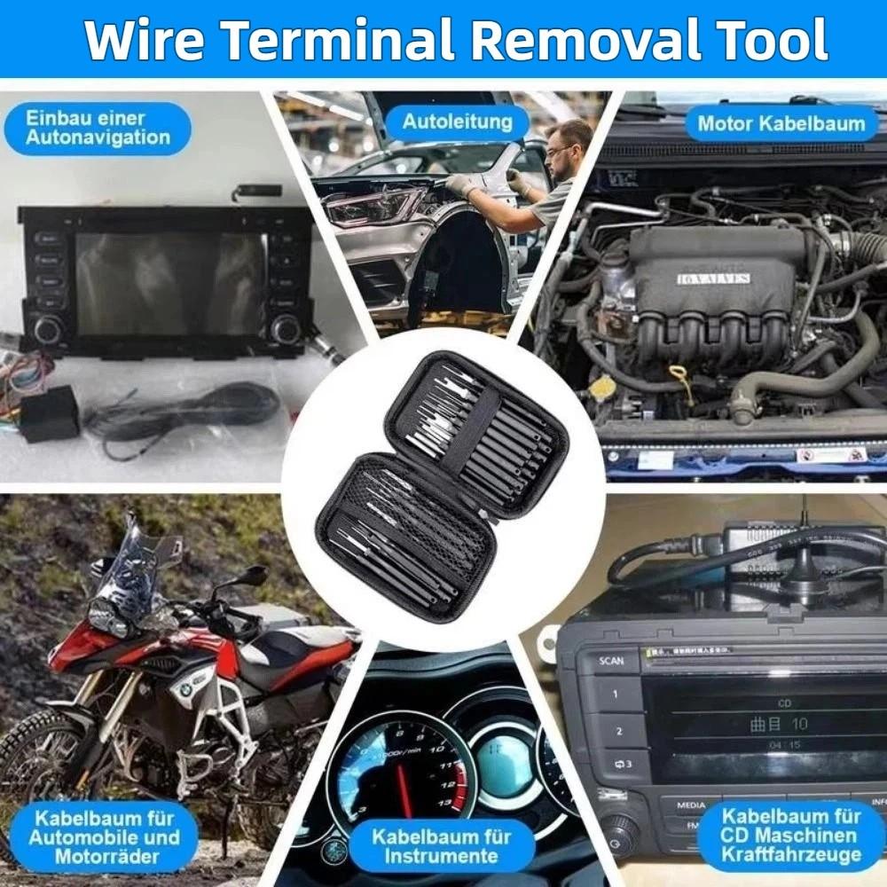 30Pcs/set Portable Wire Terminal Removal Tool Terminal Extractor Tool Set  Wire Terminal Service