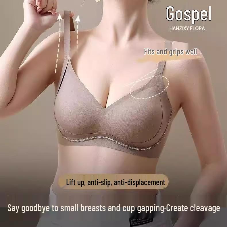 

Женский бесшовный бюстгальтер пуш-ап: Увеличивает маленькую грудь, Боковая поддержка, Предотвращает провисание, Без косточек Medium