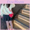 Trendy Crochet Children's Bag Cute Cartoon Fruit Design Red And White Dragon Fruit Style For Toddlers