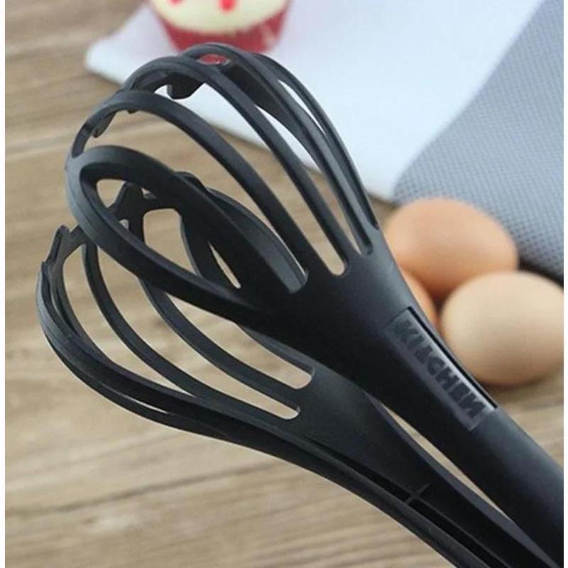 Kitchen Tools Beaters Multifunction Whisk Mixer Manual Rotary Hand Food Tongs Silicone Whisk Non-Stick Cook Tools Accessories
