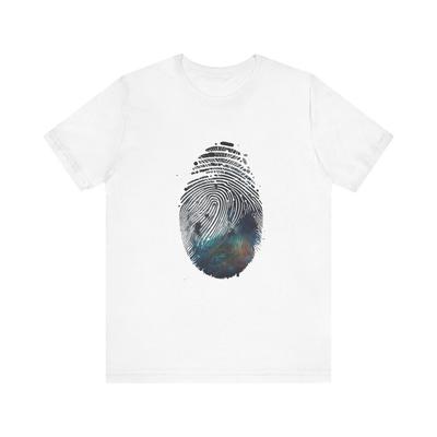 Galactic Fingerprint T-Shirt - Unique Cosmic Identity Tee #31 Unisex T-Shirt