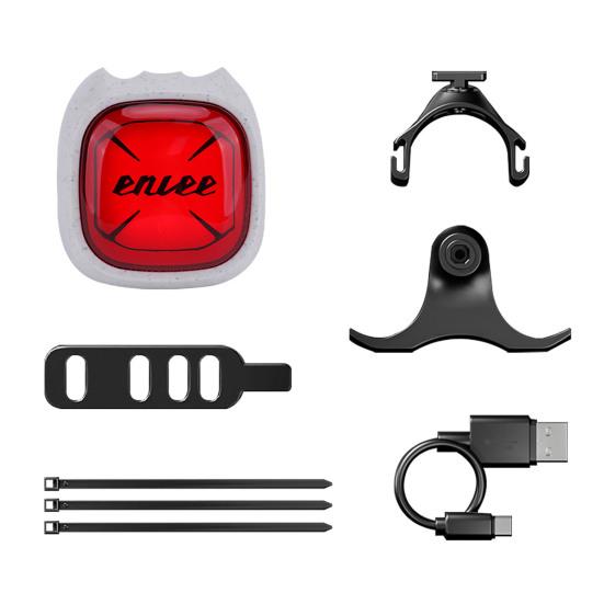 Bicycle Expression Tail Light with Brake Sensor Waterproof USB Rechargeable Universal MTB Road Mountain Bike Cycling Night Riding Warning Rear Lamp