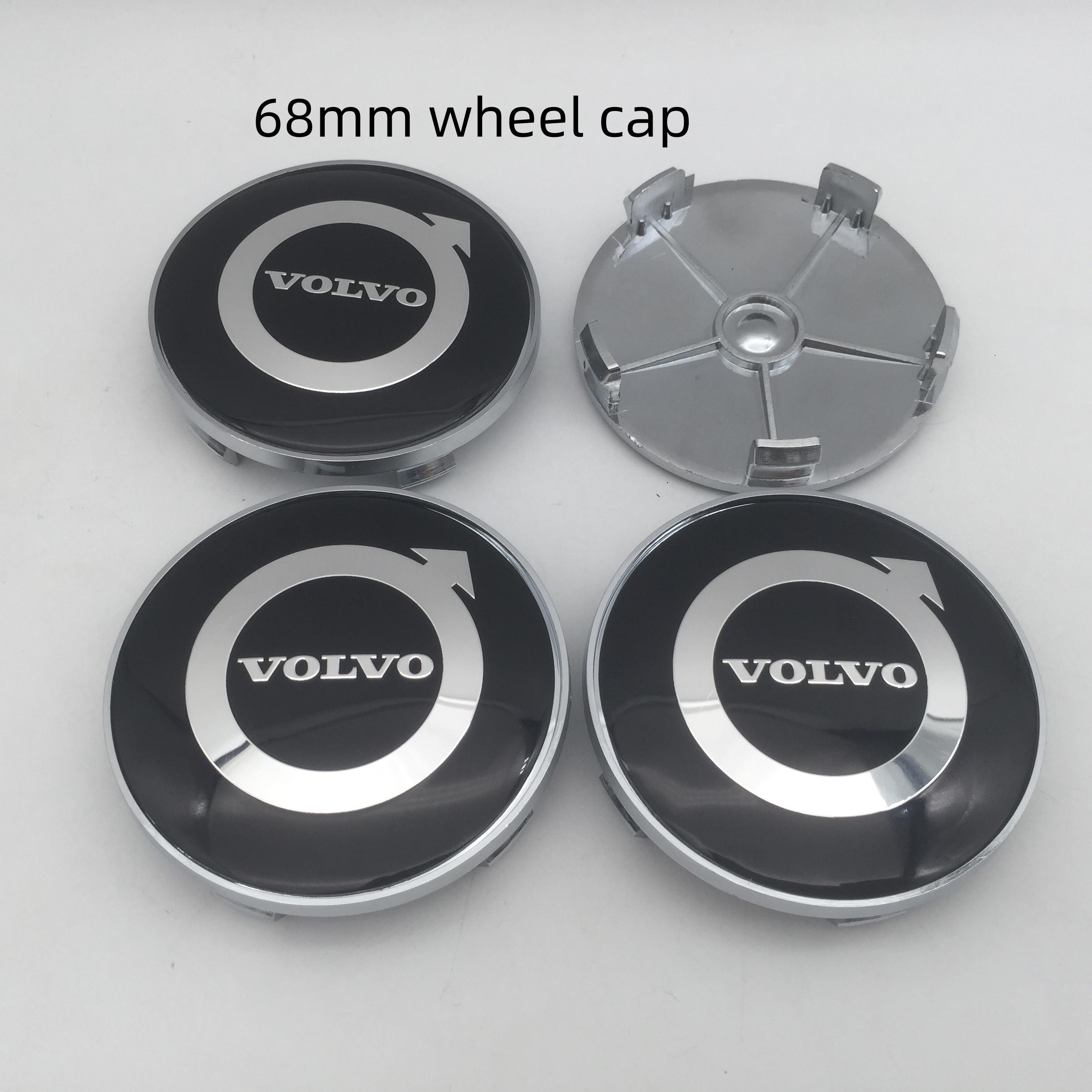 

4pcs 56mm 60mm 68mm For VOLVO Car emblem Wheel hub Center Cap Badge covers sticker Decals Styling accessories