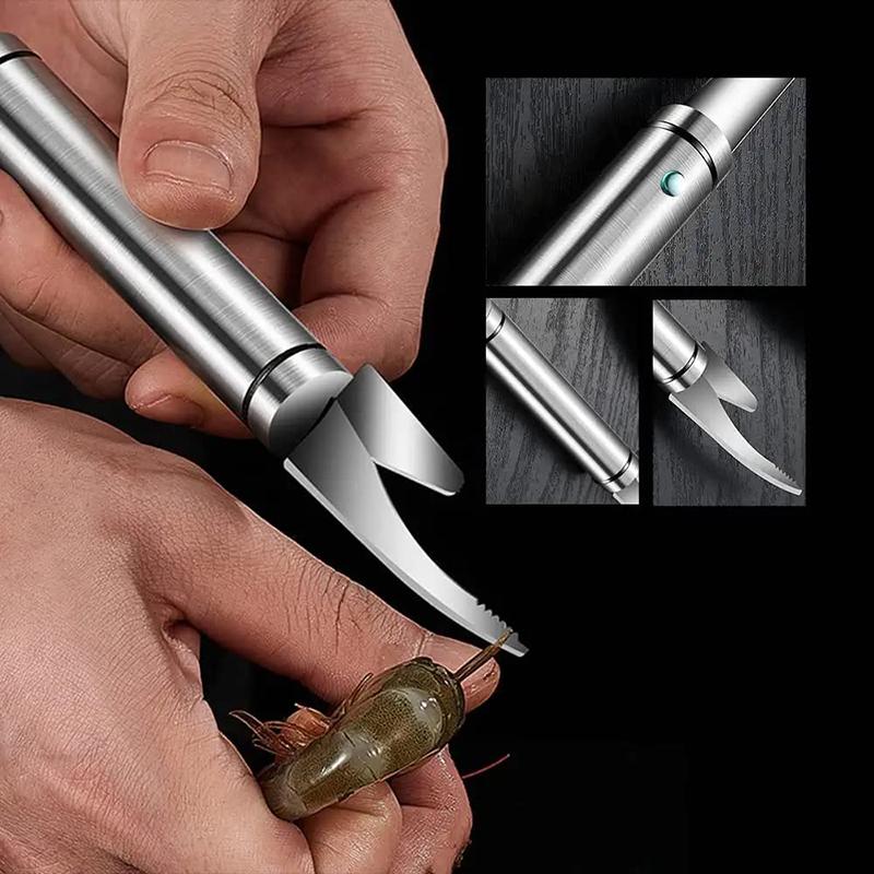 Stainless Steel Shrimp Peeler, Fast Wire Knife, Prawn Deveiner, Line Cutter, Lobster Shell Remover, Seafood Tool