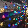 1pc Solar-Powered Bubble Ball LED String Light 20/50/100LED Waterproof Outdoor Garden Corridor Courtyard Ramadan Decoration