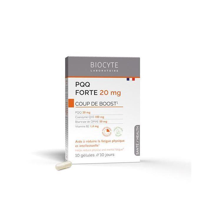 Biocyte PQQ FORTE Coup de Boost Fatigue Physique &amp; Intellectuelle 10 gélules