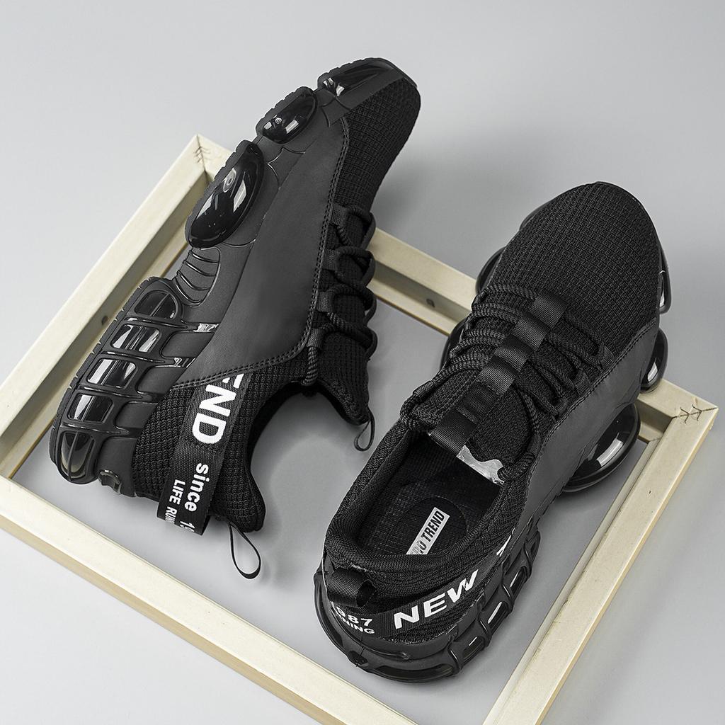 Klassische Schnürschuhe aus Mesh in großen Größen, neue Lauf-Sportschuhe, Freizeit, leicht und atmungsaktiv