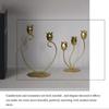 Nordic Flower Shape Tapered Candle Holder Metal Candlestick Candelabra Centerpieces Decoration for Elegant in Any Room