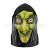 Halloween Witch Mask Long Hair Headscarf Horror Costume Party Prop