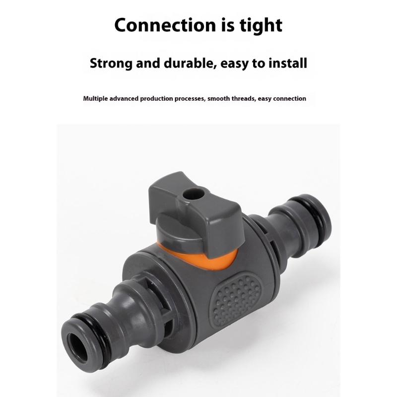 Garden Hose Shut Off Coupler Quick Connection Coupler with Shut Off Valved Garden Hose Coupler Hose Connector Pipe Joiner