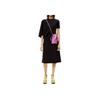 Loewe Flamenco Solid Color Minimalist Logo Print Nappa Leather Clutch Shoulder Crossbody Bag Women bags Bright-Purple A411F10X01-6450