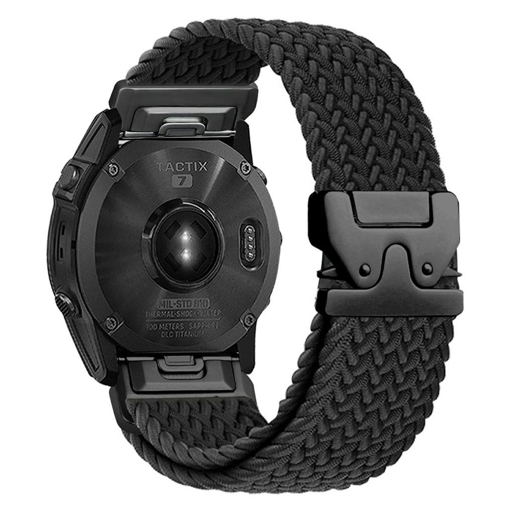 22 мм нейлоновий ремінець для Garmin Fenix 7 / 7 Pro / 6 / 6 Pro / 5 Plus з парашутною пряжкою, ремінець для годинника зі швидким зняттям
