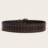 Gothic Leather Waist Belt Y2k Dress Jeans Belt American Women's Rivet Belt  Waist Accessories