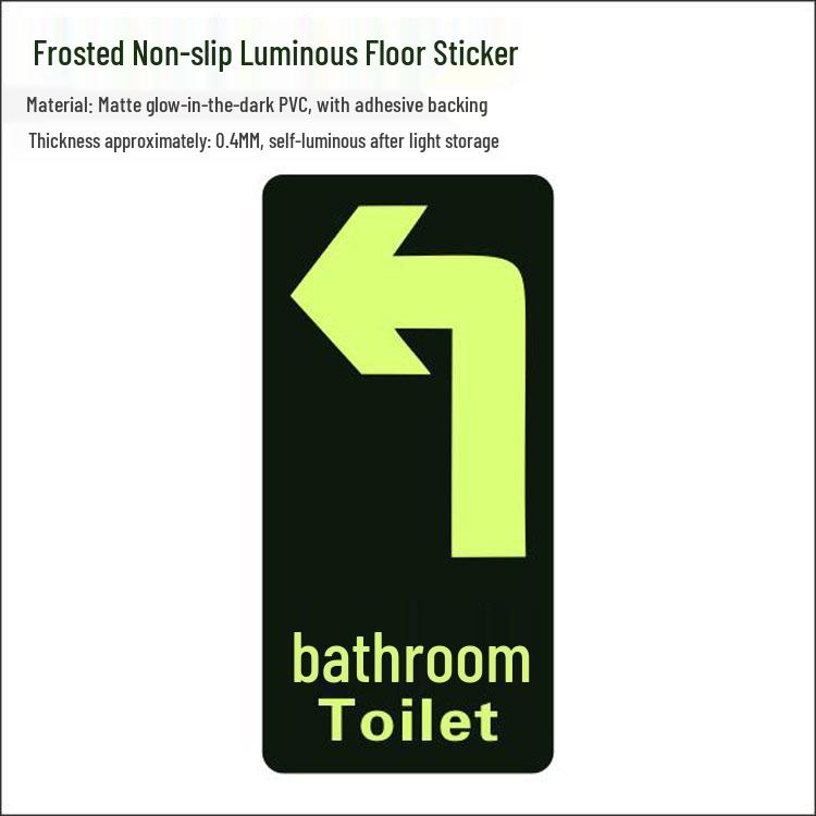 Glow-in-the-Dark Fire Exit Safety Sticker - No Electricity Needed for Stairwell Evacuation