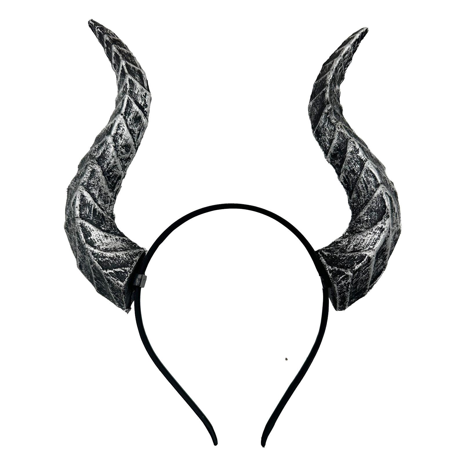 

Halloween Devil s Horn Headpiece Coplay Animal Sheep Cow Demon Horn Headwear Carnival Party Headband Costume Props