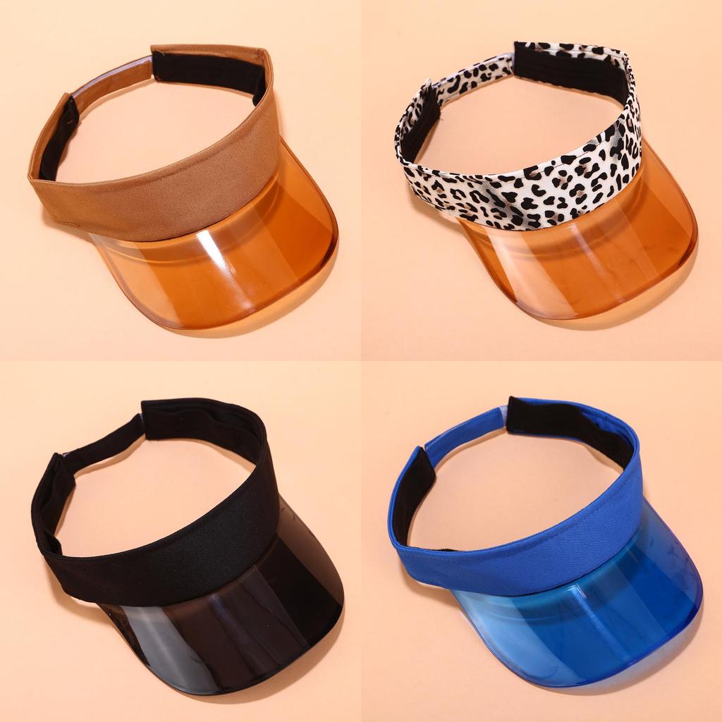 Summer Pvc Sun Hat With Extended Brim For Outdoor Beach Activities And Casual Wear