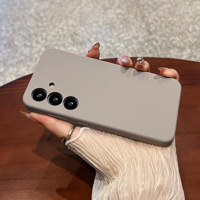 Funda para teléfono móvil magnética de succión adecuada para Samsung S25, silicona líquida S25ultra, cubierta completa para lente, funda protectora anticaídas para hombres y mujeres
