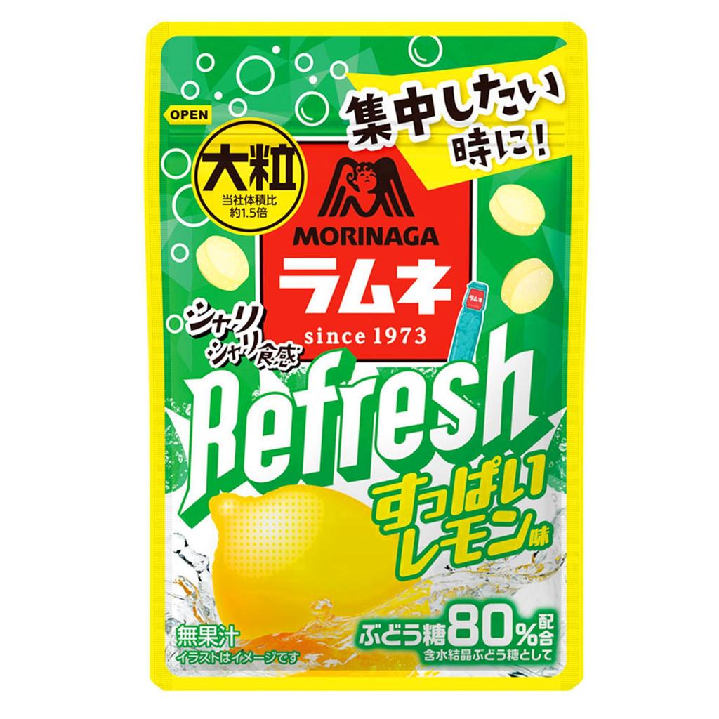 Morinaga Large Ramune Refresh 30g X 10 Bags & Co. "Sour Lemon"