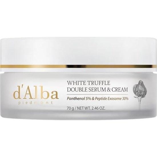 dAlba Official White Truffle Double Serum Cream (70g) - Night Eye Elasticity Firming Moisturizing Fine Line Care Face Korean Cosmetics Radiance (70g