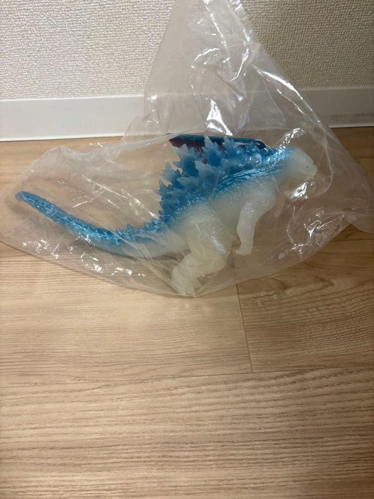 [USED] Movie Monster Series GODZILLA (2024) Clear Glitter Metallic Blue