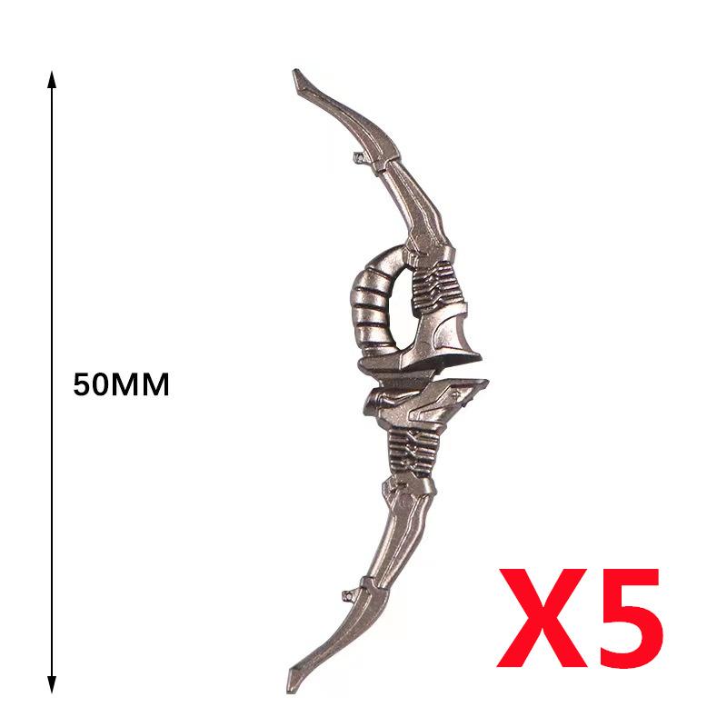 MOC Medieval Military Anime Figures Weapons Building Blocks Toys Soldiers Shield Sword Bow Trident Ax Gun Hammer DIY Gifts K027