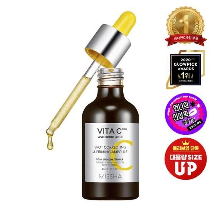

MISSHA Vita C Plus Ascorbic Acid Spot Correcting & Firming Ampoule 40ml Ampoule 40ml