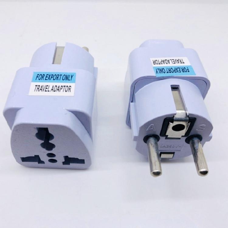 EU to US Adapter Travel Conversion Plug for Travelling Compatibility with Same Port Outlets Across Europe and Asian