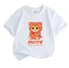 Kids Boys Girls 100% Cotton Short Sleeve Crew Neck T-Shirt,