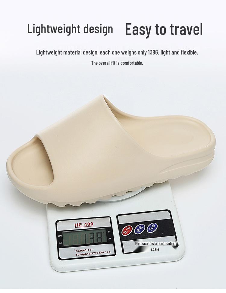 Men's Coconut Ripe Sandals: Summer Outdoor Non-Slip Thick Sole Beach Slippers for Couples