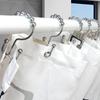 Shower Hooks For Shower Drape Double Shower Hooks Shower Drape Hangers 12X Shower Rod Hooks Bathroom Hooks Rust Proof Shower