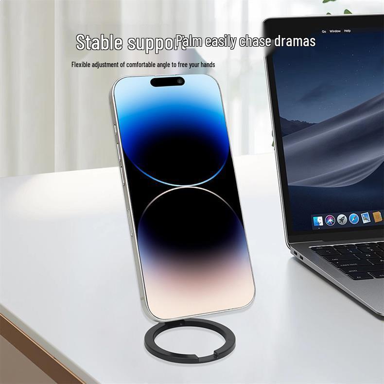 New Double-Sided 360° Rotating Magnetic Phone & Tablet Holder for Desktop and Gym Use
