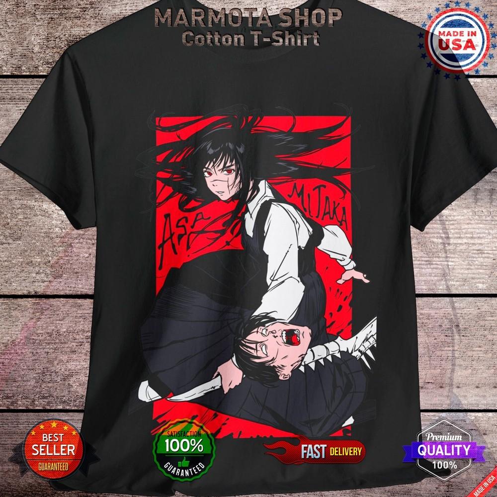 

Asa Mitaka Shirt Chainsaw Man Anime Tee T-Shirt Makima Manga All Size Unisex M