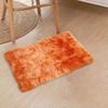 1PCS Plush Mat Orange Gradient Tie-dye Soft Fuzzy Fluffy Bathroom Mat Bedside Rug For Hallway Bedroom Washroom