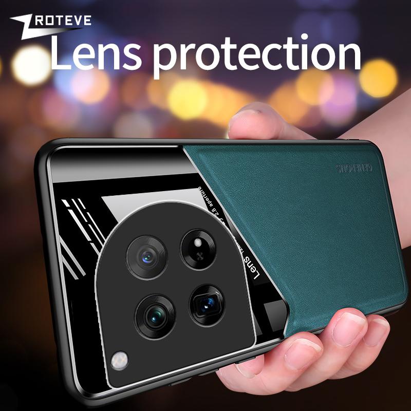 For OnePlus12 Case Zroteve PU Leather Car Magnetic Hard PC Cover For OnePlus 11 11R One Plus 12 12R OnePlus12R Phone Cases