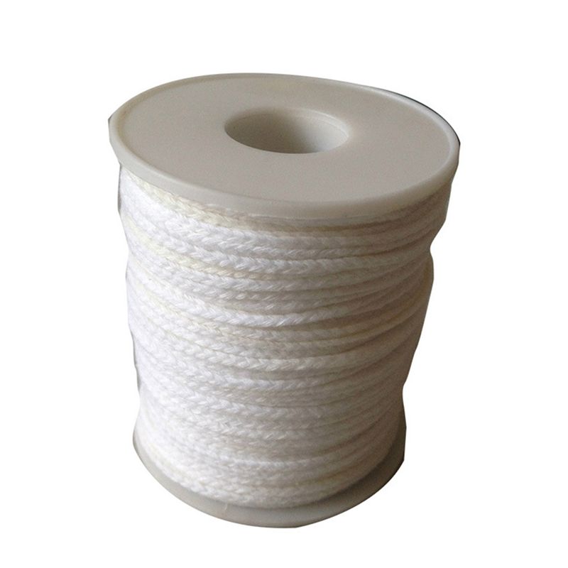 Feb.3 Roll 200Feet/61Meter White Candle Wick Cotton Candle Woven Wick For DIY Candle Making Material Smokeless Wax Core