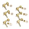 6Pcs Full Closed Guitar Tuning Key Accurate Fast Operation Stable Metal Tuning Pegs for Acoustic Electric Guitar Gold 6L
