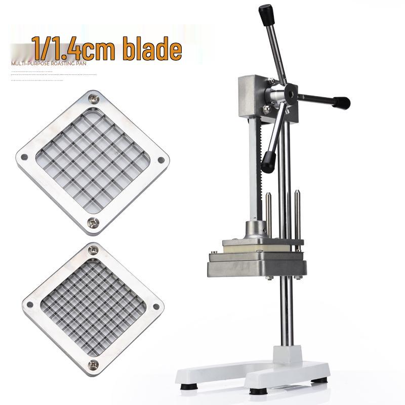 Manual Vegetable Dicer: Fries Cutter, Potato & Cucumber Slicer, Vertical Radish & Strip Slicer.