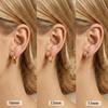 Factory Stainless Steel 18K Gold Plated Waterproof Hoop Earring for Women Versatile Daily Wear 11 13 16MM Earring Set