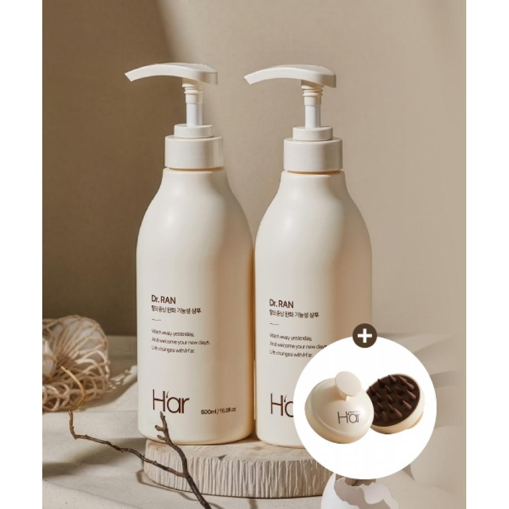 H Ar [Hair Loss Relief] HaAr Dr. Ran Egg Derived Protein sHampoo 500ml 2box  + Gift  Scalp brusH NONE