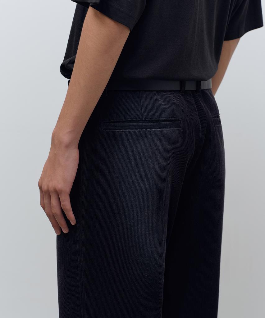 MUSINSA STANDARD Big Brush 11W Corduroy Flare Pants [Black]