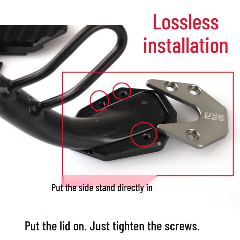 Guxia Aluminum Alloy Widened Side Stand Pad for Suzuki Motorcycles - Little Dolphin Accessories