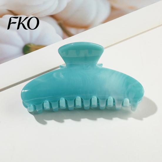 Damage-free Hair Clip Back Head Claw, Macaron Color Shower Clip, Smooth Surface Large Long Claw Anti-Slip Teeth Accessory for Buns Commuting