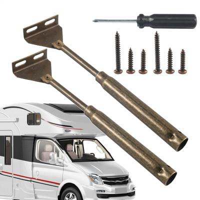 RV Door Support Strut Metal Hardware Spring Loaded Door Cabinet Strut RV Accessories Parts Lift Support for Retaining Bracket