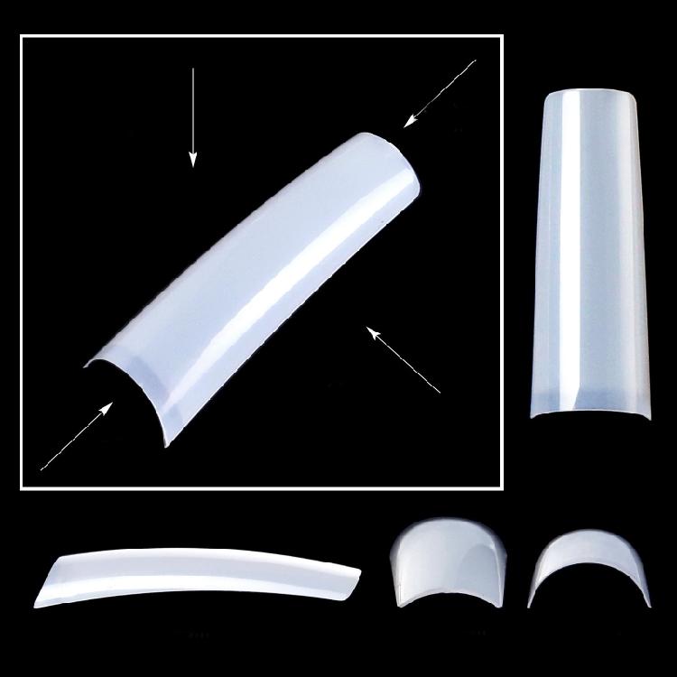 XXL Extra Lange Nagelspitzen C-Kurve Quadratische Falsche Nägel Halbe Abdeckung Acrylnagel T