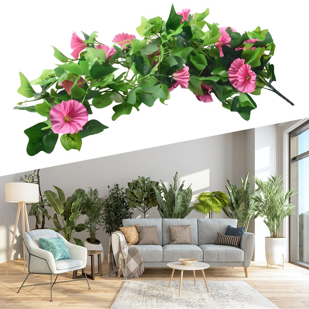 Artificial Hanging Vine Decor Fake Morning Glory Garden